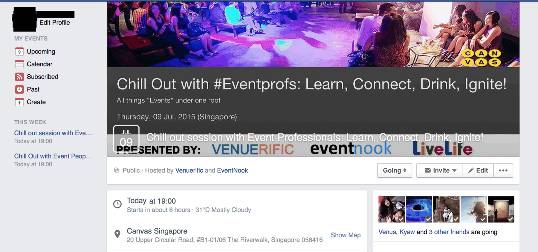 EventNook Chill Our FB Page