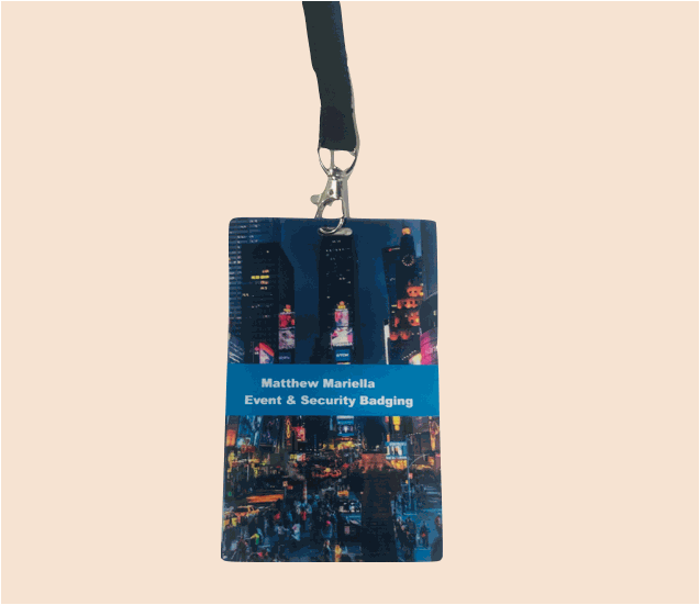 Lobster clip with badge